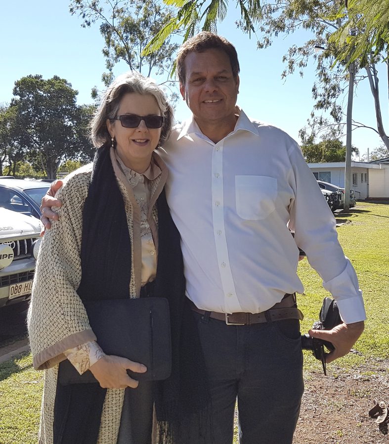 David Saylor with Barrister Susan Phillips at the Widi #2 and Barada Barna consent determination