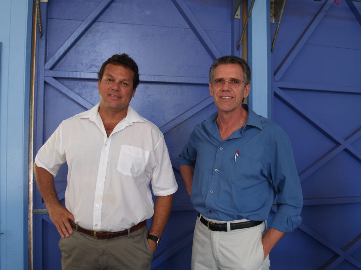 David Saylor with Rob Blowes SC at a native title proceeding